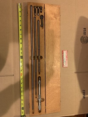 Older Starrett 124 mcz inside micrometer200mm to  800 mm.