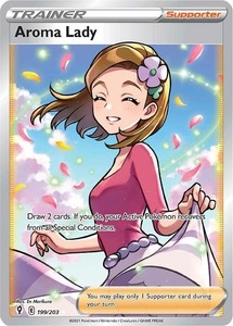 Aroma Lady 199/203 Evolving Skies Full Art Ultra Rare