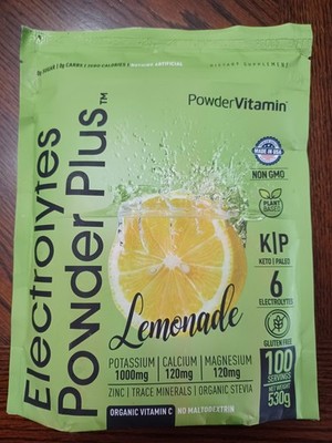 Sealed PowderVitamin Electrolytes Powder Plus [Lemonade] 100 servings
