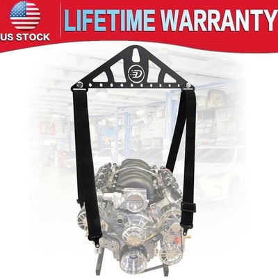 Heavy-Duty Engine Lifting Sling, 2-Point Or 4-Point Adjustable Nylon Straps New