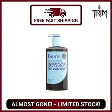Biore Deep Pore Charcoal Face Wash for Oily Skin 6.77 fl oz Daily Cleansing