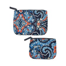 Vera Bradley Marrakesh Cosmetic Duo Makeup Pouch Large  Medium Bag 14370-199