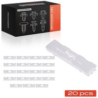 Frankberg 20X NYLON-CLIP Weiß Passend FüR VW Caddy Golf Jetta Passat Polo