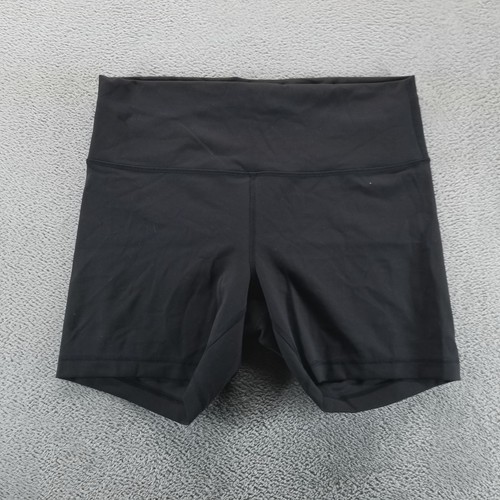 Lululemon Damenshorts 14 schwarz 6" Wunder Train hoher Bund Fitnessstudio Training sportlich