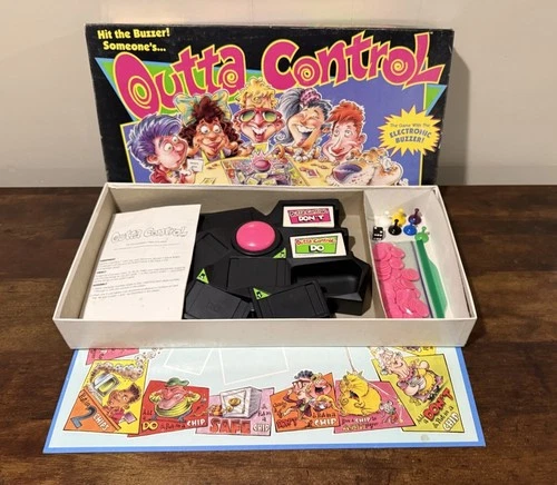 Vintage 1992 Parker Brothers Outta Control Electronic Board Game Complete Works