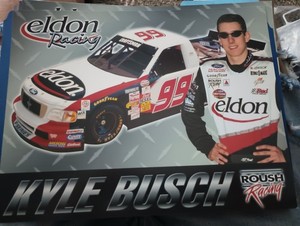 2001 KYLE BUSCH HERO CARD ELDON ROUSH TRUCK ROOKIE 