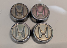Vintage Honda Metal Center Caps Set Of 4 Oem Civic Eg Crx Ef 1990s Steelies Rims Vintage Honda Metal Center Caps Set Of 4 Oem Civic Eg Crx Ef 1990s Steelies Rims