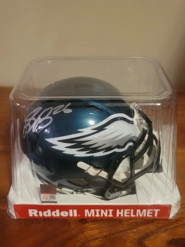 Saquon Barkley Autographed Signed Philadelphia Eagles Midnight Green Mini Helmet