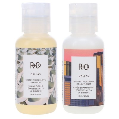 R+CO Dallas Biotin Thickening Shampoo 2 oz & Conditioner 2 oz Combo Pack