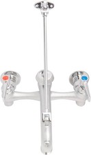 Commercial Mop Sink Faucet with Vacuum Breaker Wall Mount Mop Faucet 8"