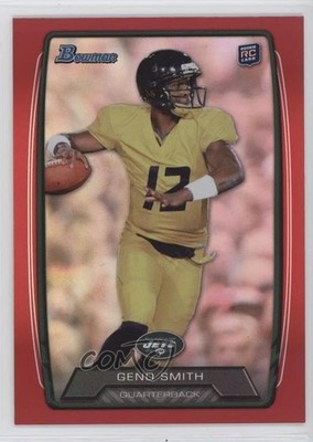 2013 Bowman Red Rainbow Foil 117/199 Geno Smith #150 Rookie RC v9t