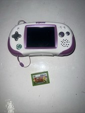 Leapfrog Leapster Explorer Purple Learning Handheld system w/ Game TESTED Works