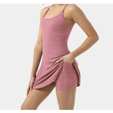 Tennis Dress Women Slip Dresses Sport Halter Skirt  Shorts Be on hot sale