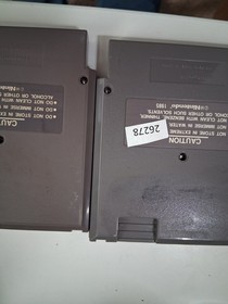 2 retro Nintendo video games NES Xenophobe &  Astyanax  wt1   26278