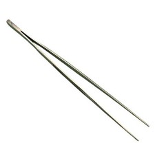 7" Blunt Serrated Tweezers Stainless Steel Lampworking Hot Glass Supplies Tools