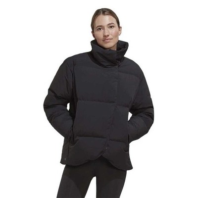 NWT $230 adidas Women's Big Baffle Puffer Down Jacket 2XL Black HN9934