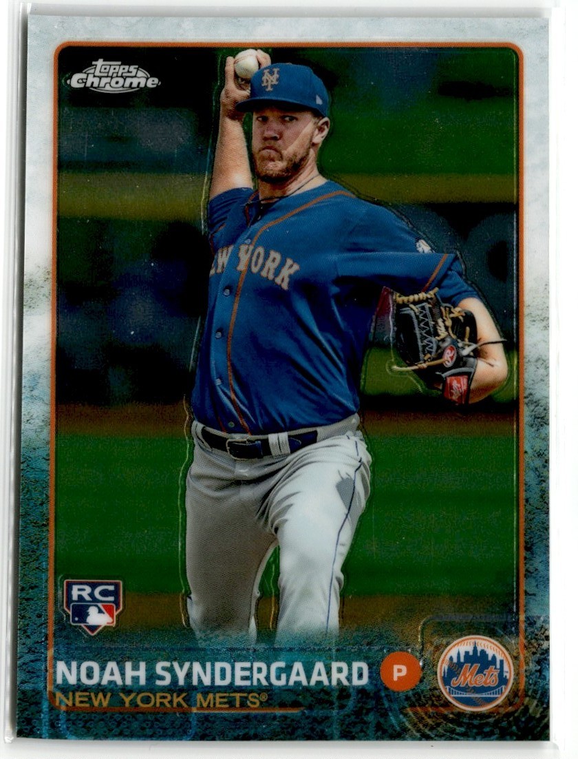 2015 TOPPS CHROME NOAH SYNDERGAARD RC NEW YORK METS #201