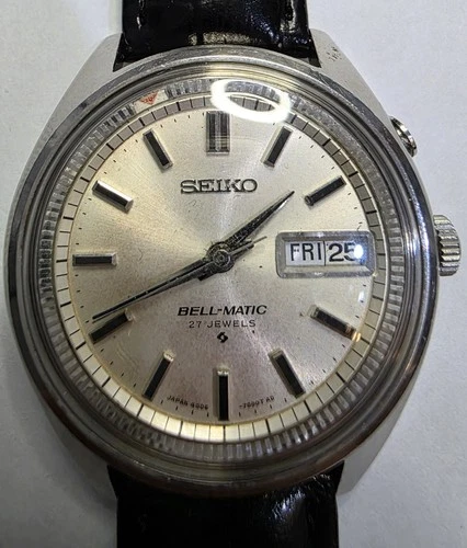 Seiko Bell-Matic 4006-7020 Automatic Watch, 27 Jewels, c.1969 vintage.