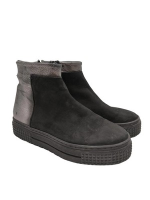 Piranha Reißverschluss-Stiefeletten schwarz Größe 38