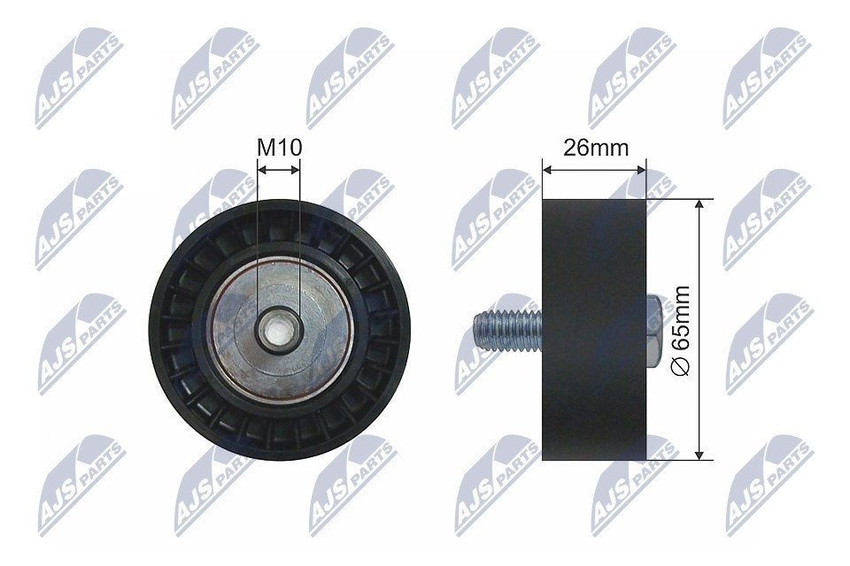 Belt idler pulley RNK-AU-047 NTY for VW AUDI SKODA - Image 5