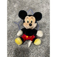 Vintage Disney Store Mickey Mouse Plush Stuffed Animal Classic Red Shorts