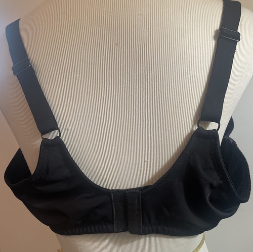 Reggiseno Avenue Body Nero Pizzo Floreale 42DD Semi Trasparente Copertura Completa - Foto 11 di 12