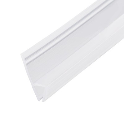 Frameless Glass Shower Door Sweep Seal H Type 20mm Drip Rail 1/4''(6mm) x 118''