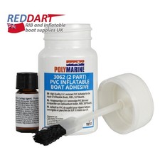 PVC Adhesive, 2 Part, 75ML, inflatable boat, dinghy, RIB repair kit glue