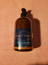 Boston King C. Gillette Men’s Beard & Face Wash with Coconut Water 11 Oz NEW
