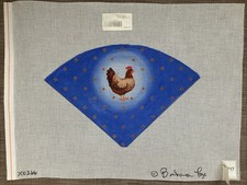 Handpainted Needlepoint Canvas French Hen Cone Must Read Description