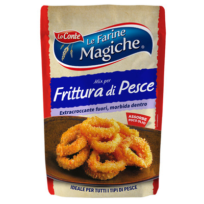3x Lo Conte Le Farine Magiche Per Fritture di pesce Gebratener Mehl 750g