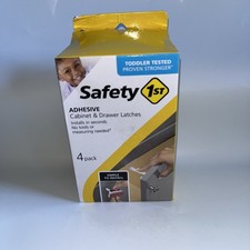 Safety 1st-Adhesive Cabinet  Drawer Latch 4 Pack for Childproofing Easy Install
