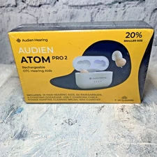 Audien ATOM PRO 2 Wireless Rechargeable OTC Hearing Aids