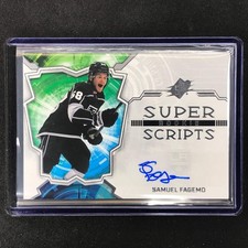 2022-23 SPx NHL SAMUEL FAGEMO Rookie Superscripts Auto Base #SF