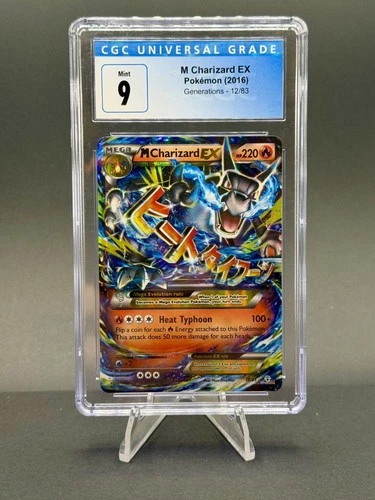 Pokemon 2016 Generations M Charizard EX 12/83 CGC 9 MINT BLUE LABEL