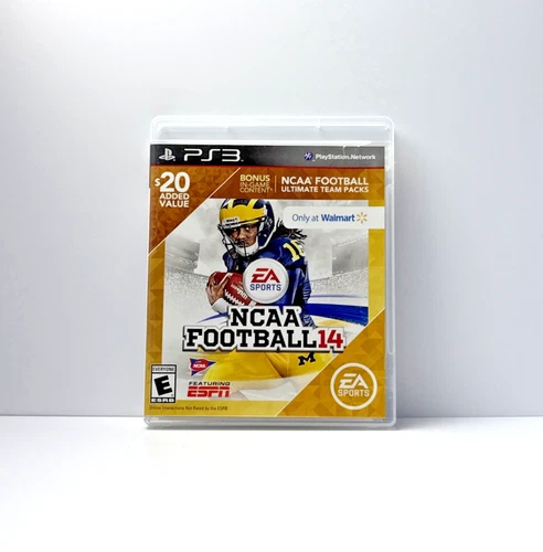 NCAA Football 14 Walmart PlayStation 3 PS3 Mint Disc CIB Refurbished & Tested