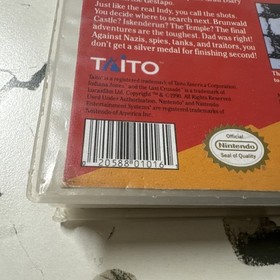 Indiana Jones and the Last Crusade  Nintendo NES Rental Box Parts VTG Game