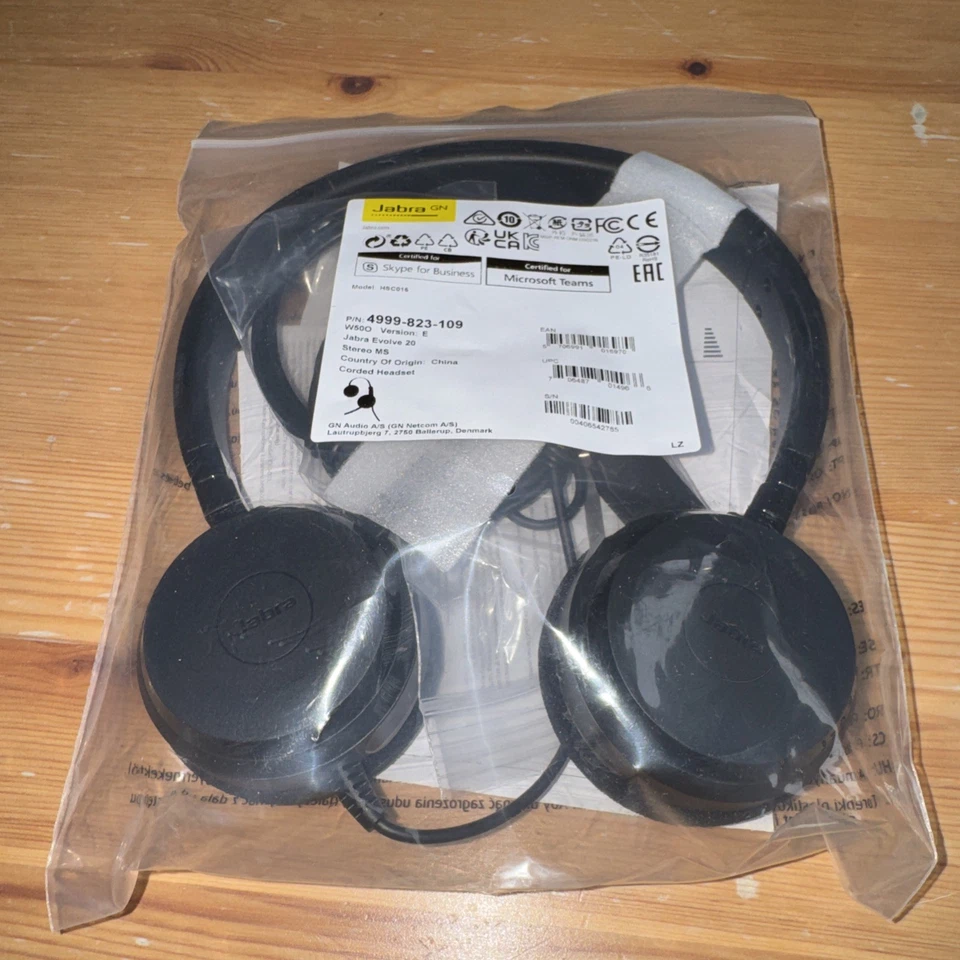 Jabra HSC016 Evolve 20 Headset With Microphone Binaural Headband - Image 4 of 4