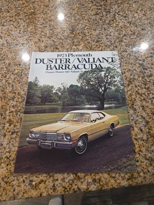 1973 Plymouth Duster Valiant Barracuda Scamp Dealer Brochure Book 8.5'' x 11''