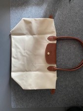 Longchamp le Pliage Damen Umhängetasche Creme Braun