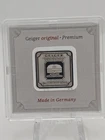 Geiger Edelmetalle Schloss Güldengossa 5g .999 Fine Silver Square Bar In Assay