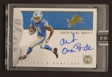 2021 Panini Encased Scripted Signatures Amon-Ra St. Brown #SS-ASB Auto