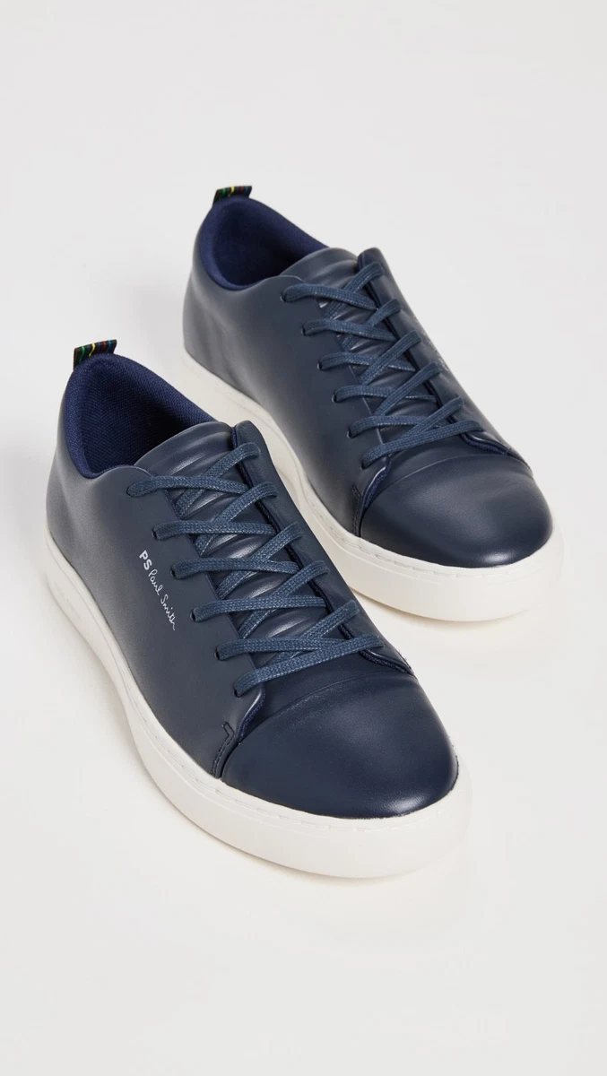Paul Smith Jeans Men\'s Size EU 41 Navy Suede Cup Toe Skull Oxford Shoes PS Paul Smith Lee Cap Toe Suede Sneaker Navy at CareOfCarl.com main image 4