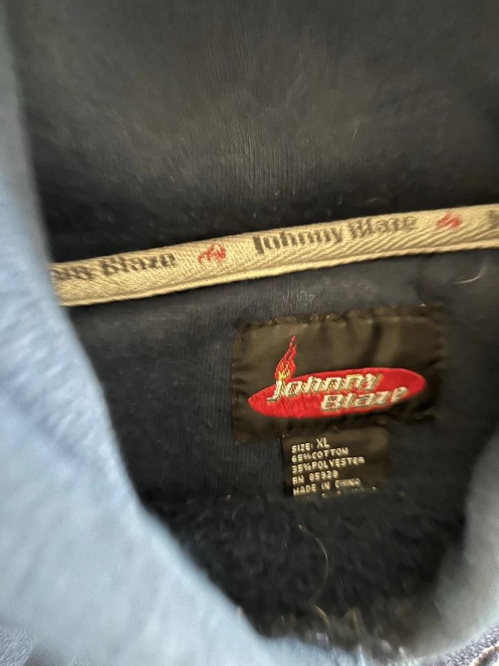 Sudadera con Capucha Vintage Peso Pesado Johnny Blaze Tuft Logo Talla Para Hombre’s XL Foto 3 de 4