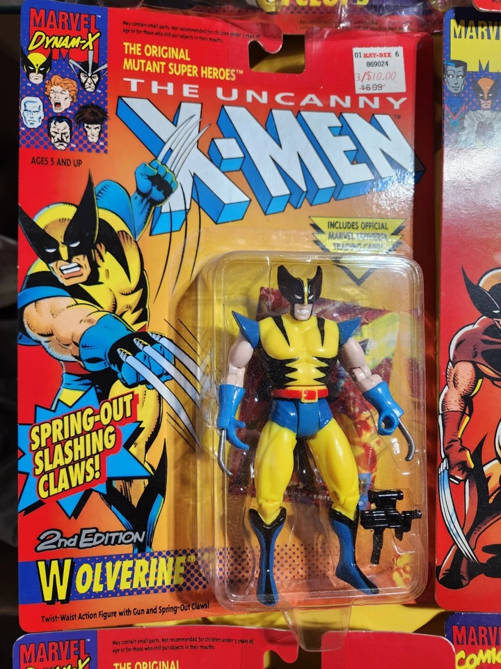 ToyBiz 90s X-Men 8 figure +comic Lot: Cyclops, Phoenix, Wolverine, Rogue, Gambit - Image 2 of 4