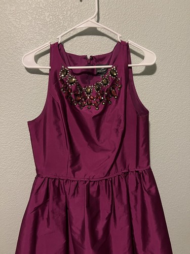 Adrianna Papell Tea Length Magenta Dress - Picture 13 of 13