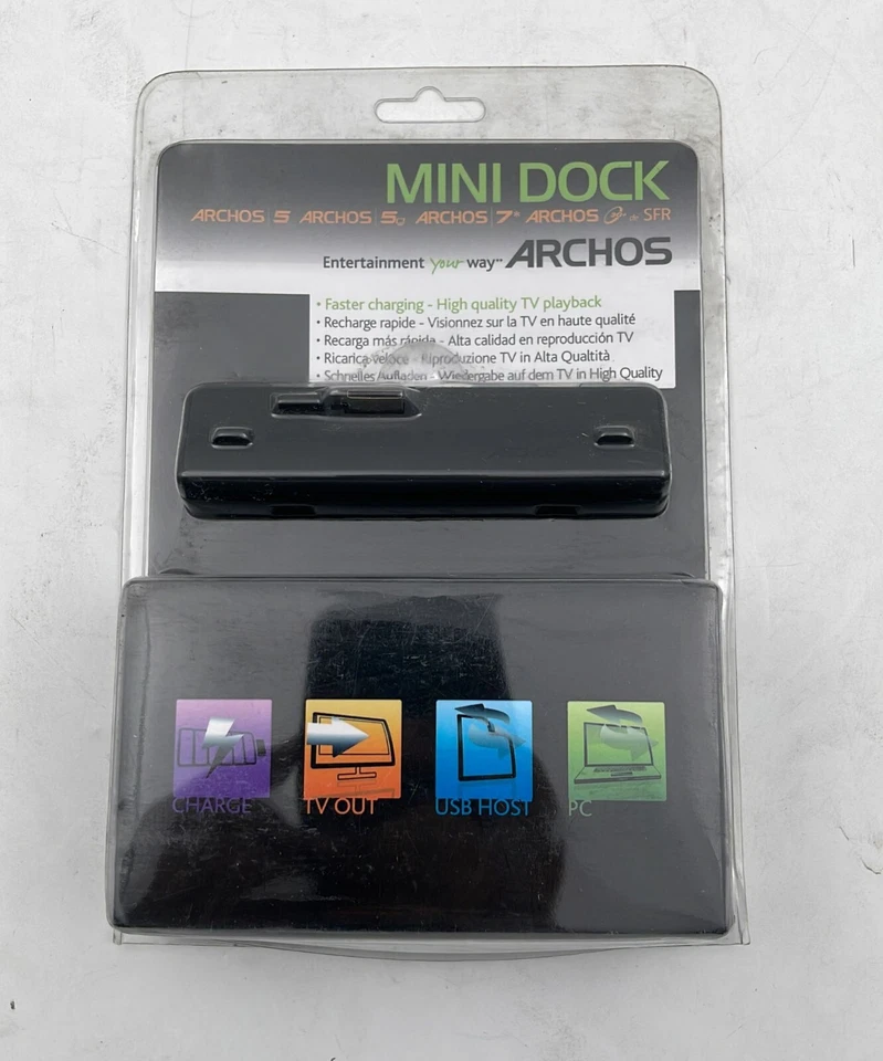 Mini dock Archos para tablets de mídia com internet Archos 5 e Archos 7 - Imagem 2 de 4