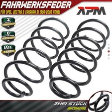 2x Federn Fahrwerksfeder Hinterachse für Opel Vectra B Caravan 31 96-03 Kombi