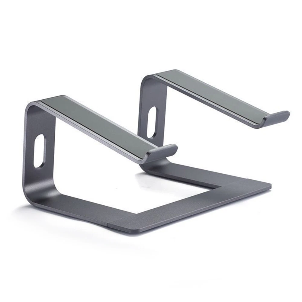 Adjustable Aluminum Laptop Stand - Stable Non-Slip Desk Holder for Tablets