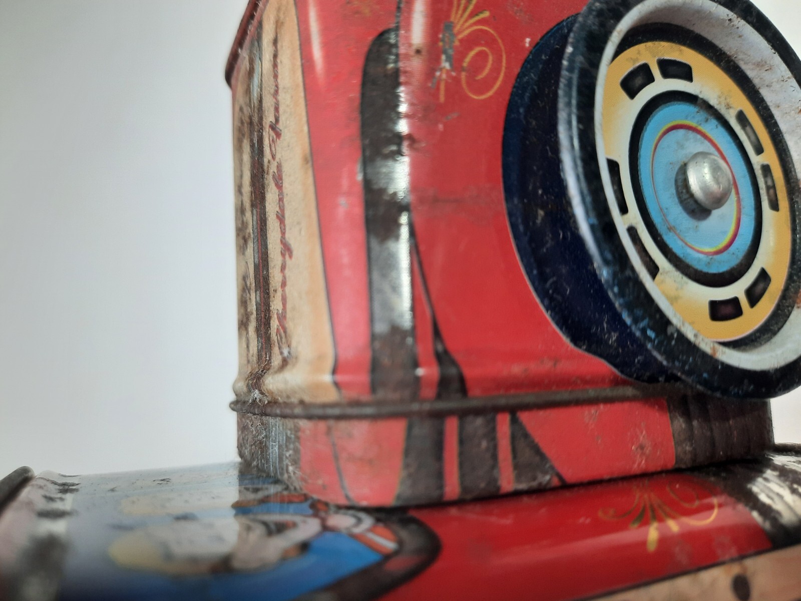 Vintage Cherrydale Farms Tin Delivery Truck Coin Bank